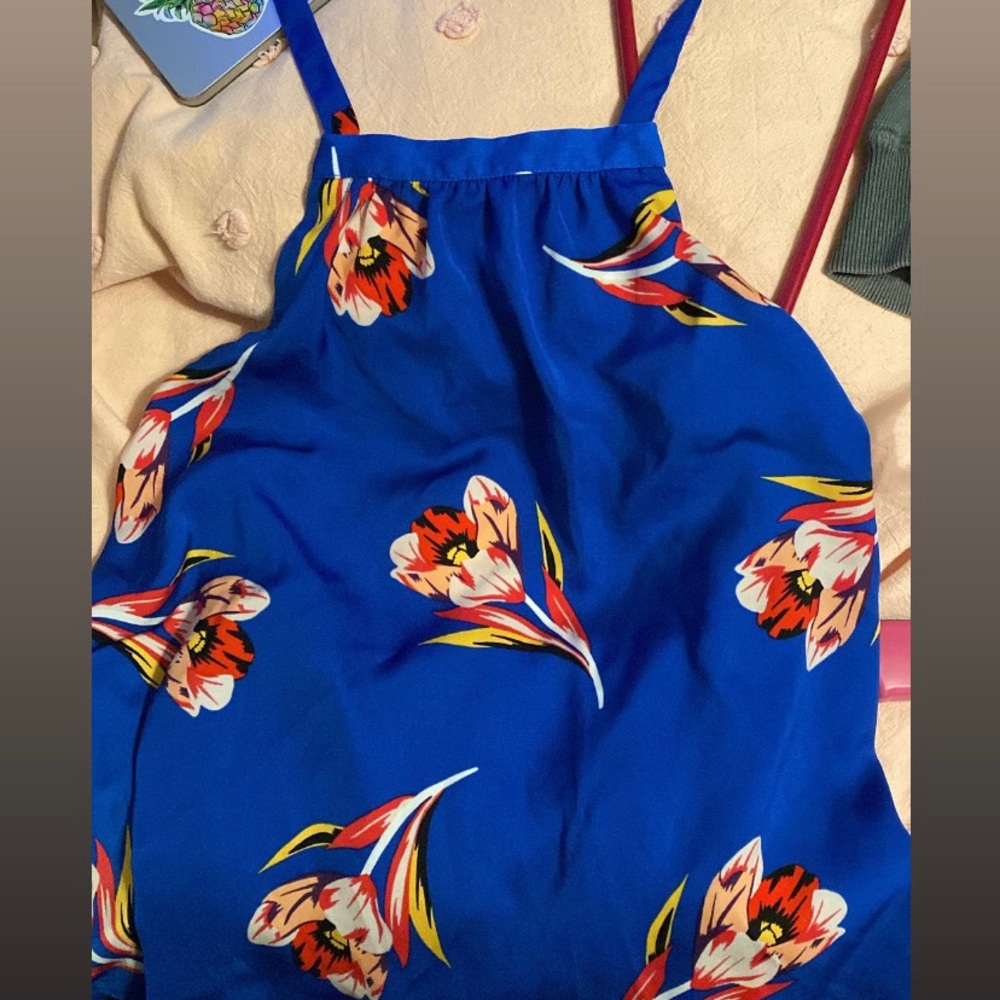 Open back halter top